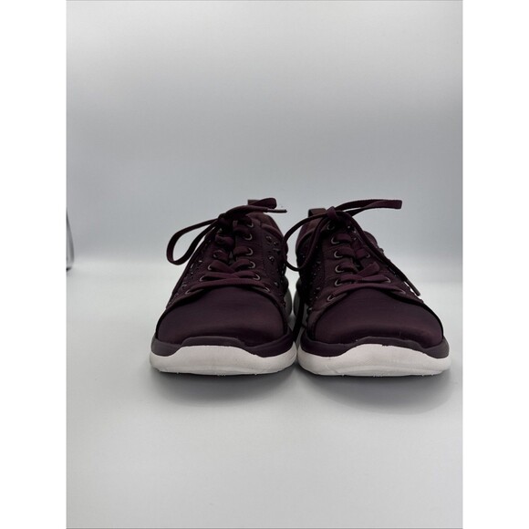 Clarks Cloudsteppers Ezera Ave Sneakers Women’s Size 7 M Burgundy Plum Lace-Up - Picture 3 of 12